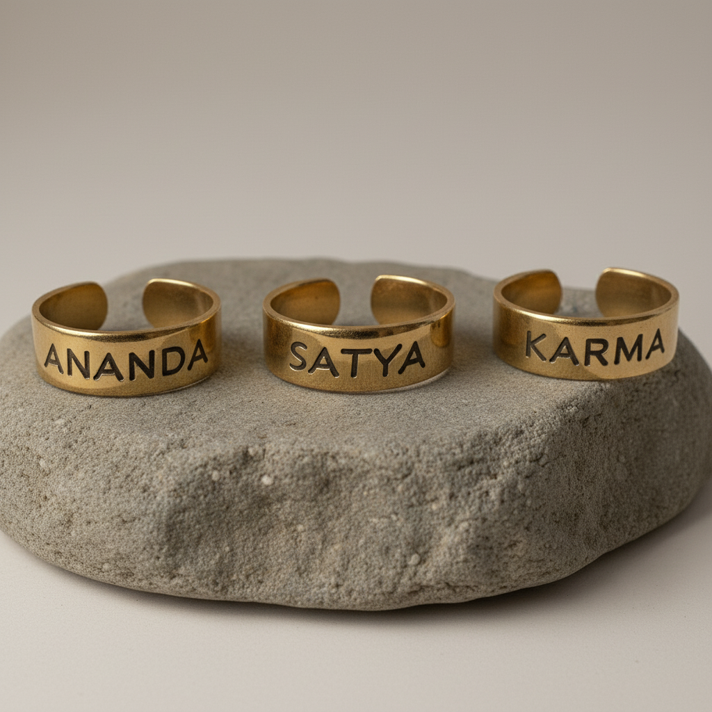 טבעת זהב לרגל