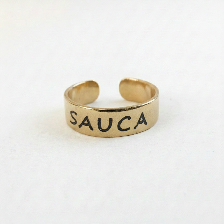 טבעת זהב לרגל