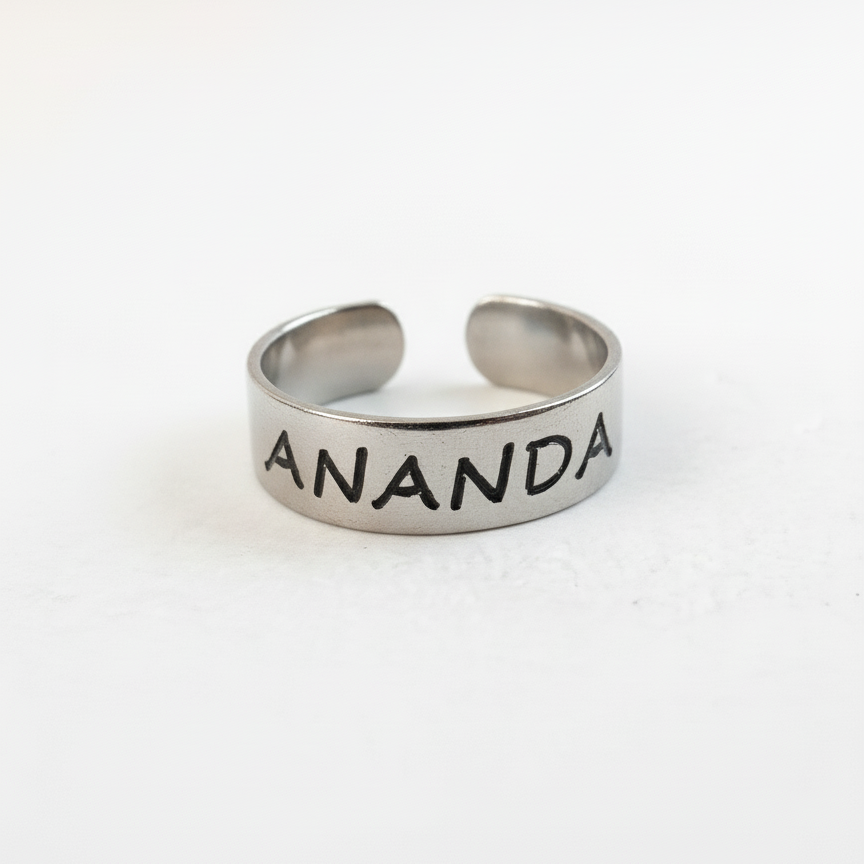 טבעת כסף לרגל