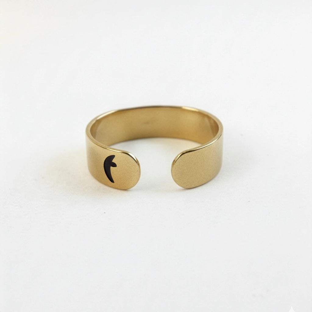 טבעת זהב לרגל