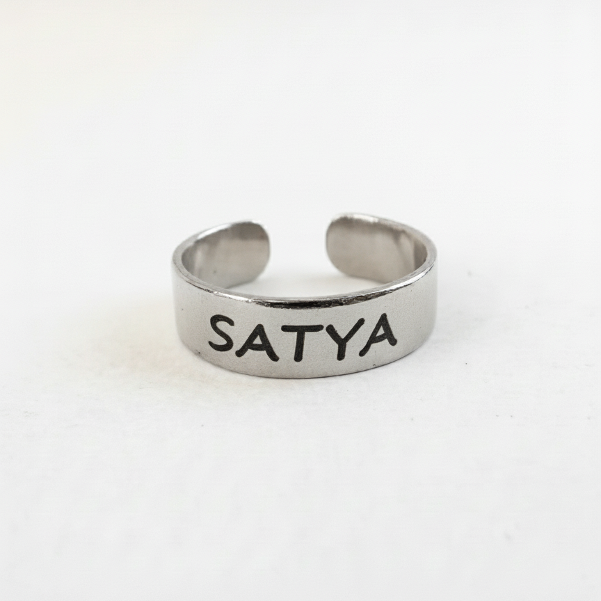 טבעת כסף לרגל