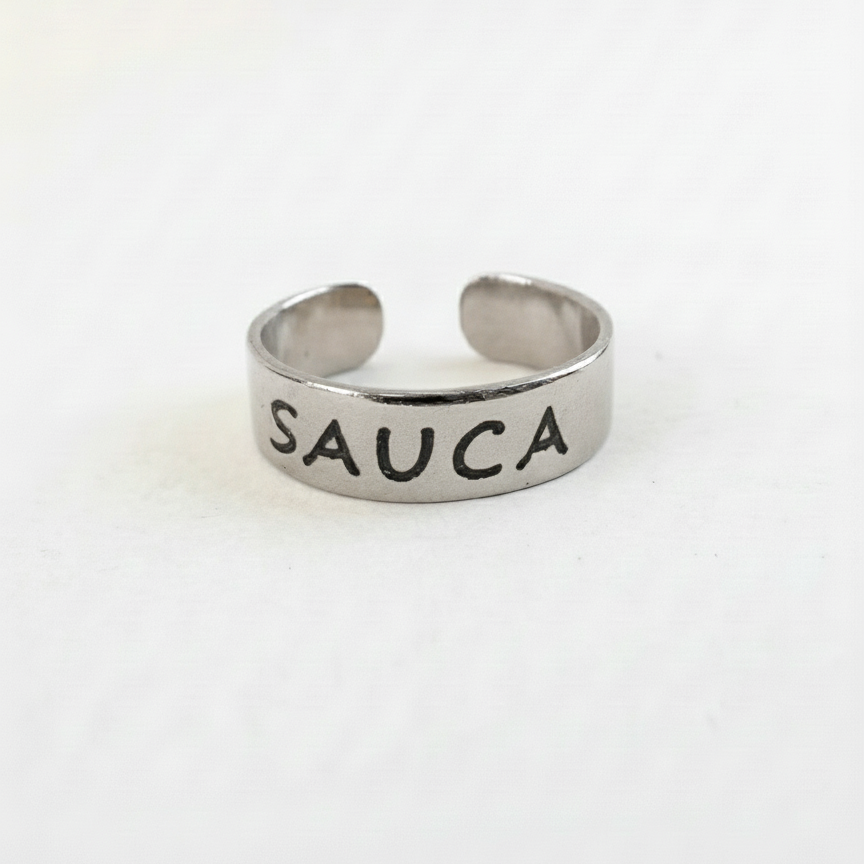 טבעת כסף לרגל